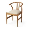 Mango Wood And Linen Wishbone Dining Chair-Kirkland's Home Best Sale