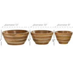 Mango Wood Bowls, Set Of 3-Kirkland's Home Flash Sale