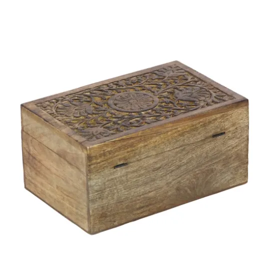 Mango Wood Carved Boxes, Set Of 3-Kirkland's Home Fashion