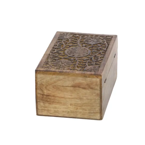 Mango Wood Carved Boxes, Set Of 3-Kirkland's Home Fashion