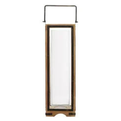 Mango Wood Frame Lantern, 31 In.-Kirkland's Home Best Sale