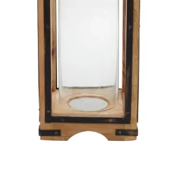 Mango Wood Frame Lantern, 31 In.-Kirkland's Home Best Sale