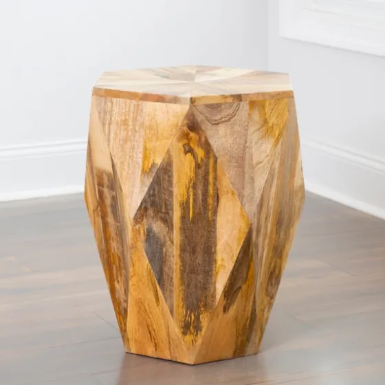 Mango Wood Hexagon Side Table-Kirkland's Home Best Sale