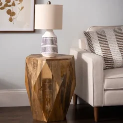 Mango Wood Hexagon Side Table-Kirkland's Home Best Sale