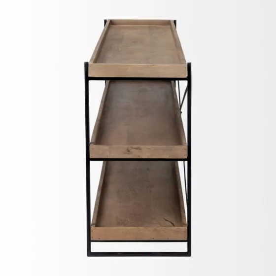 Mango Wood Metal Frame Console Table-Kirkland's Home Cheap