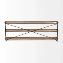 Mango Wood Metal Frame Console Table-Kirkland's Home Cheap