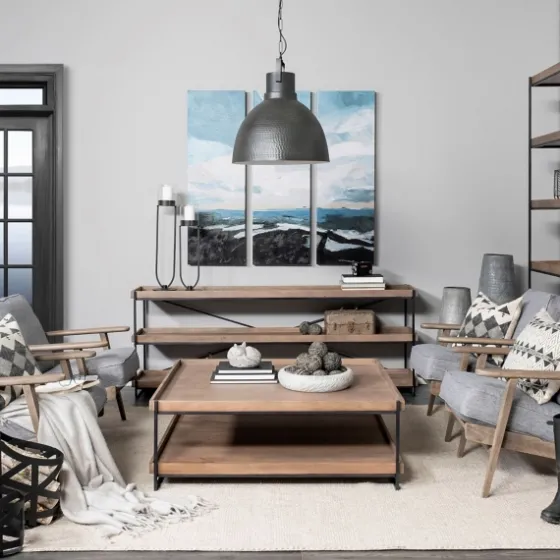 Mango Wood Metal Frame Console Table-Kirkland's Home Cheap