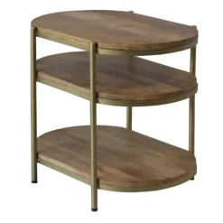 Mango Wood 3-Tier Oval Side Table-Kirkland's Home Clearance