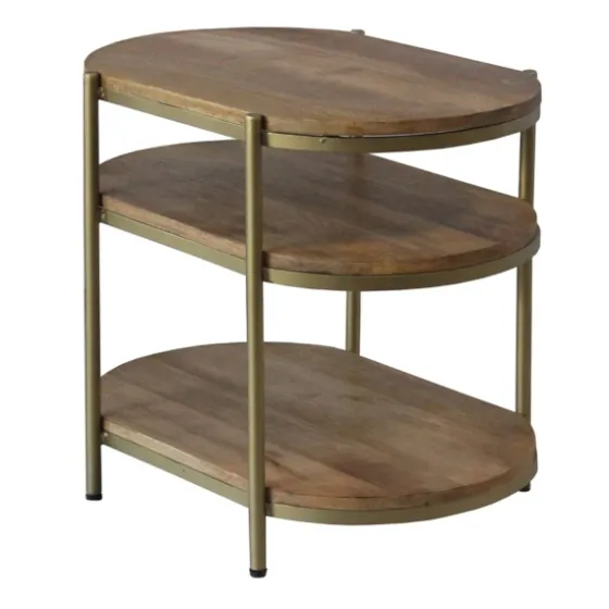 Mango Wood 3-Tier Oval Side Table-Kirkland's Home Clearance