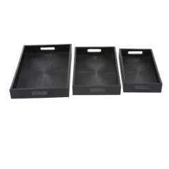 Mango Wood Trays, Set Of 3-Kirkland's Home Cheap