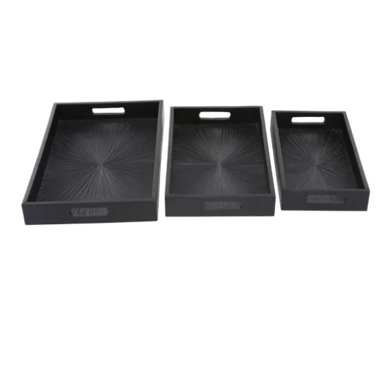 Mango Wood Trays, Set Of 3-Kirkland's Home Cheap