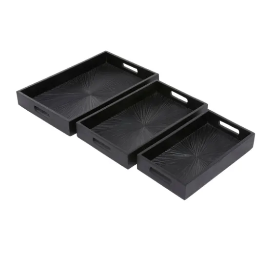 Mango Wood Trays, Set Of 3-Kirkland's Home Cheap