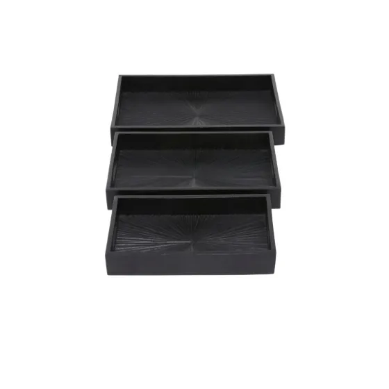 Mango Wood Trays, Set Of 3-Kirkland's Home Cheap