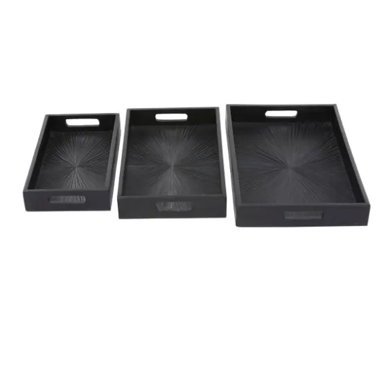 Mango Wood Trays, Set Of 3-Kirkland's Home Cheap