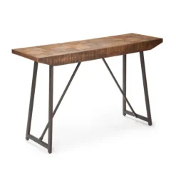 Mango Wood Willow Parquet Sofa Table-Kirkland's Home Store