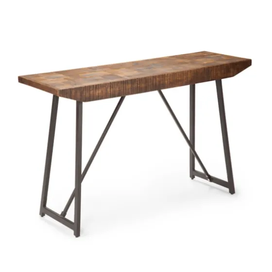 Mango Wood Willow Parquet Sofa Table-Kirkland's Home Store