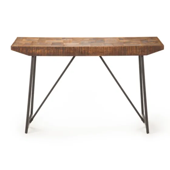 Mango Wood Willow Parquet Sofa Table-Kirkland's Home Store