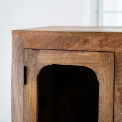 Manu Natural Mango Wood Cabinet-Kirkland's Home Cheap