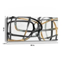 Many Ways Abstract Canvas Art Print, 60X30 In.-Kirkland's Home Online