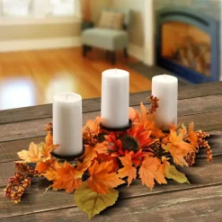 Maple Leaf Candleholder Centerpiece-Kirkland's Home Clearance