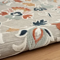 Mara Floral Blossom Indoor/Outdoor Area Rug, 5X7-Kirkland's Home New