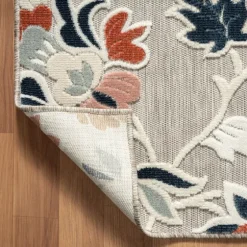 Mara Floral Blossom Indoor/Outdoor Area Rug, 5X7-Kirkland's Home New