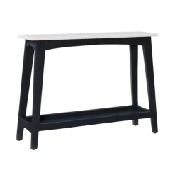 Marble And Black Wood Console Table-Kirkland's Home Clearance