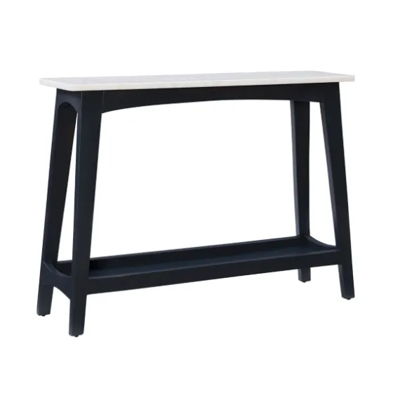 Marble And Black Wood Console Table-Kirkland's Home Clearance