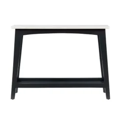 Marble And Black Wood Console Table-Kirkland's Home Clearance