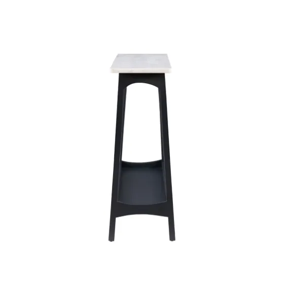 Marble And Black Wood Console Table-Kirkland's Home Clearance