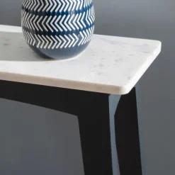 Marble And Black Wood Console Table-Kirkland's Home Clearance