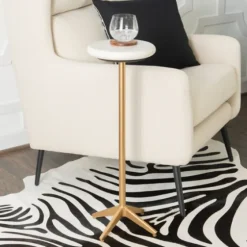 Marble And Gold Base Cocktail Table-Kirkland's Home Outlet