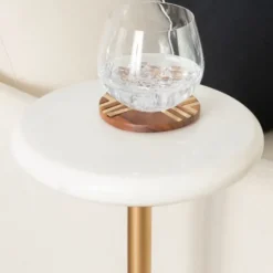 Marble And Gold Base Cocktail Table-Kirkland's Home Outlet