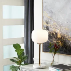 Marble And Gold Metal Globe Table Lamp-Kirkland's Home Cheap