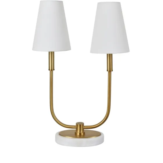 Marble And Gold Twin Shade Table Lamp-Kirkland's Home Clearance