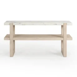 Marble And Ivory Wood Console Table-Kirkland's Home Online