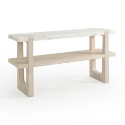 Marble And Ivory Wood Console Table-Kirkland's Home Online