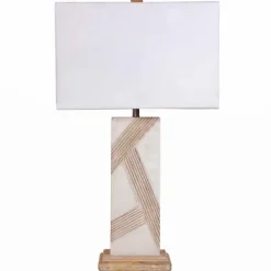 Marble Carved Lines Table Lamp-Kirkland's Home Best Sale