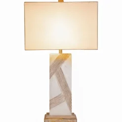 Marble Carved Lines Table Lamp-Kirkland's Home Best Sale