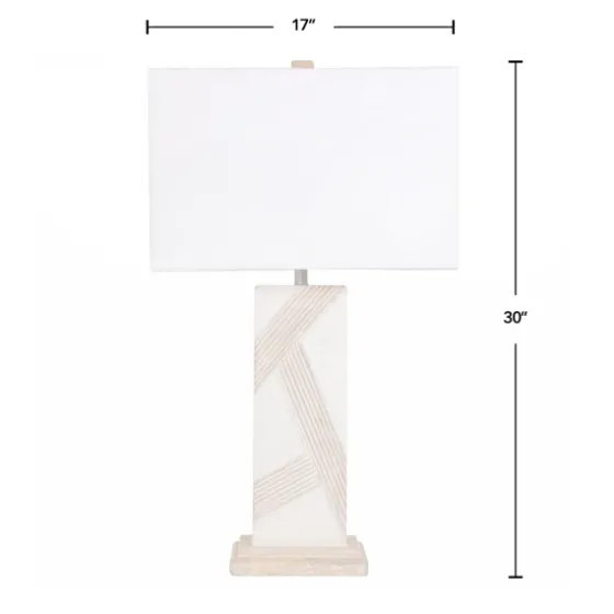 Marble Carved Lines Table Lamp-Kirkland's Home Best Sale