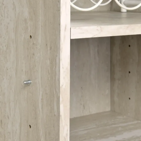 Marble Finish Gold Handle Storage Cabinet-Kirkland's Home Cheap