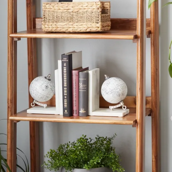 Marble Globe Bookends, Set Of 2-Kirkland's Home Discount