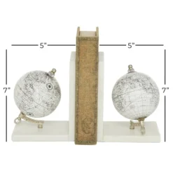 Marble Globe Bookends, Set Of 2-Kirkland's Home Discount