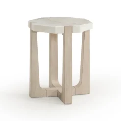 Marble Top Tapered Legs Accent Table-Kirkland's Home Clearance
