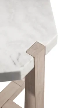 Marble Top Tapered Legs Accent Table-Kirkland's Home Clearance