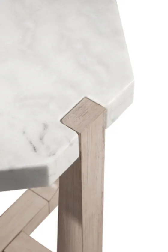 Marble Top Tapered Legs Accent Table-Kirkland's Home Clearance