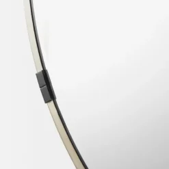 Maria Brushed Gold Round Wall Mirror-Kirkland's Home Fashion