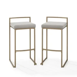 Marley And Gold Bar Stools, Set Of 2-Kirkland's Home Flash Sale