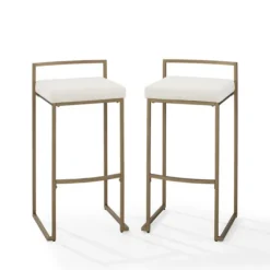 Marley Cream And Gold Bar Stools, Set Of 2-Kirkland's Home New