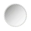 Marlowe White Beaded Round Wall Mirror, 36 In.-Kirkland's Home Flash Sale